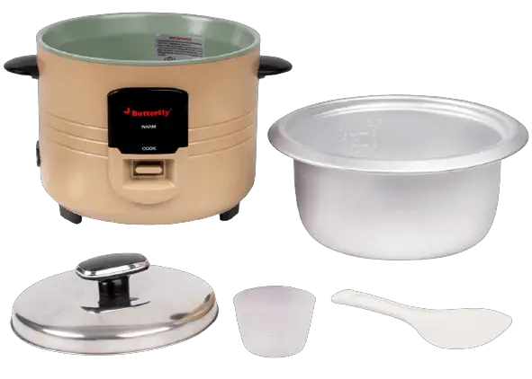 Butterfly Wave Electric Rice Cooker (1.8 L) - Gold