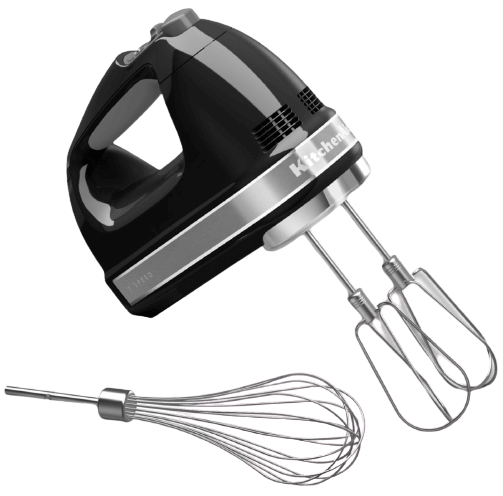 KitchenAid 5KHM7210BOB 85-Watt 7 Speed Hand Mixer (Onyx Black)