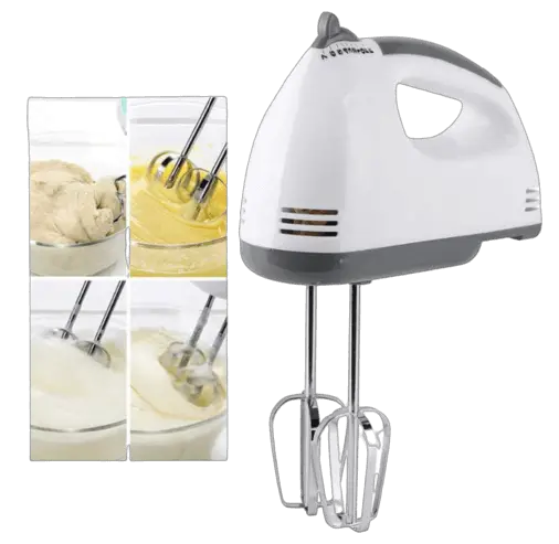 ZOXBER Speed Hand Mixer with 4 Pieces Stainless Blender,Food Blender, Bitter for Cake_Cream Mix