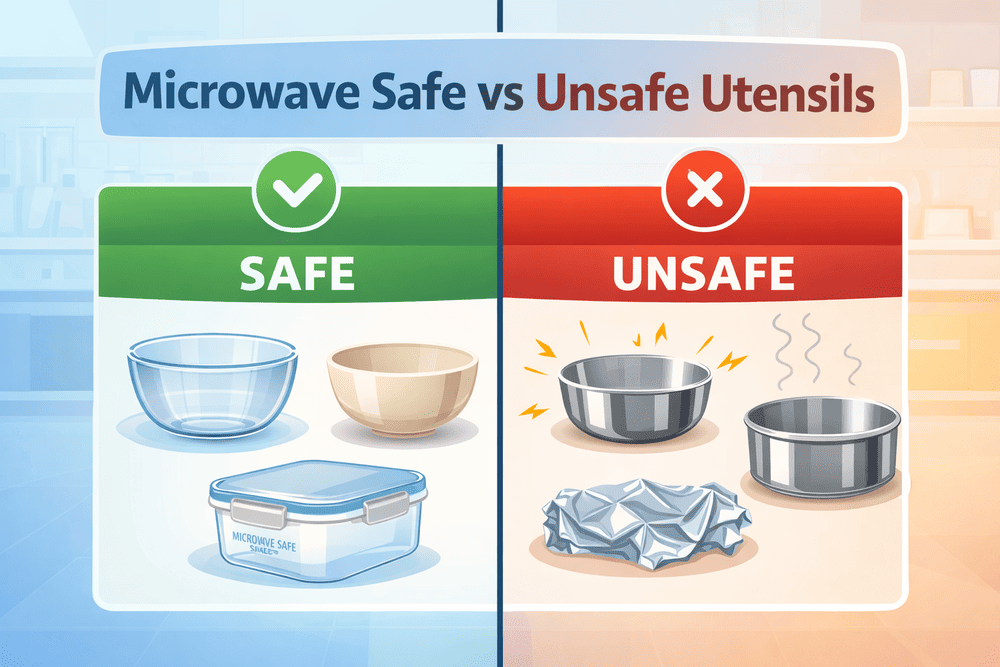 Microwave Safe vs Unsafe Utensils