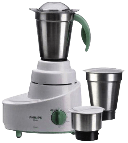 Philips HL1606 mixer grinder with three jars, 500-Watt (Green)