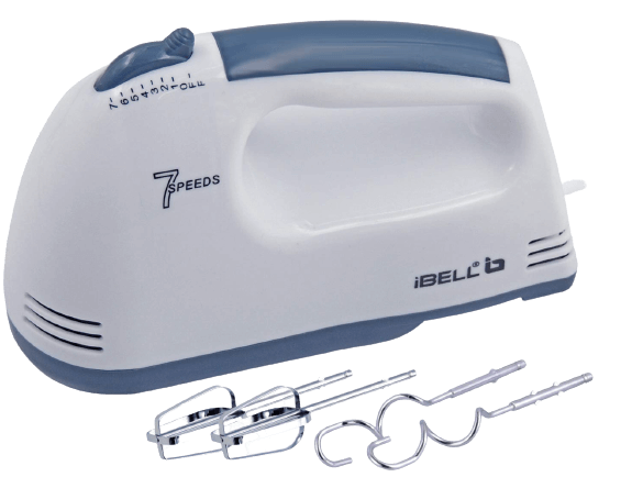 iBELL IBLWHITES03NEW Whites Electric Hand Mixer, Blender, Beater and Cream Maker
