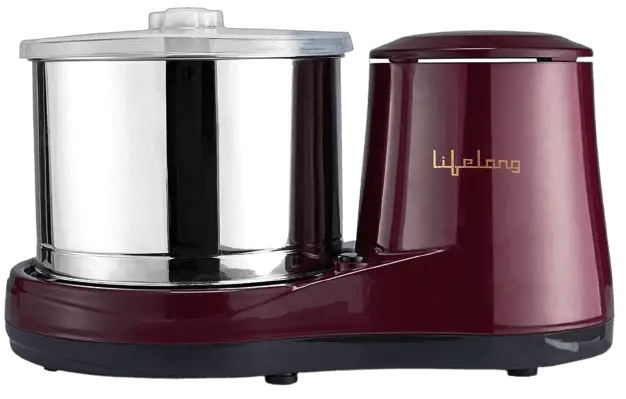 Lifelong Classic Table Top Wet Grinder 2L, 150 W with Coconut Scrapper and Atta Kneading Attachment