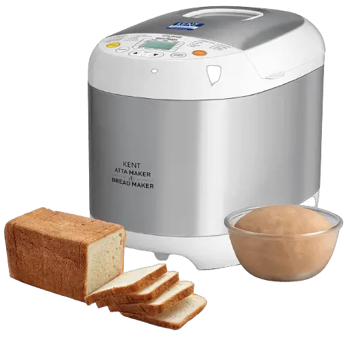 Kent Atta and Bread Maker for Home, Fully Automatic With 19 Pre-set Menu, 550w 16010 (Steel Grey)