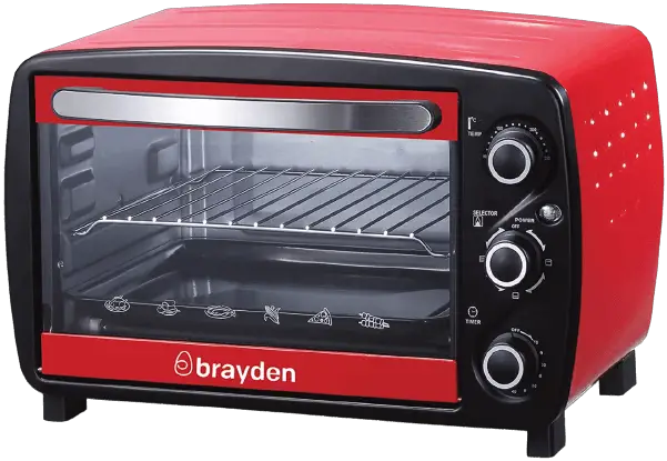 Brayden Krispo 18 Liters Oven Toaster Griller, Red